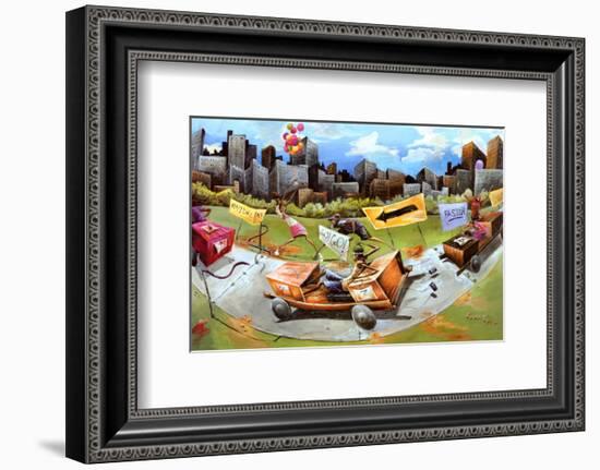 Finish Line-Frank Morrison-Framed Art Print