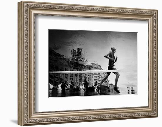 Finish Line-null-Framed Premium Giclee Print