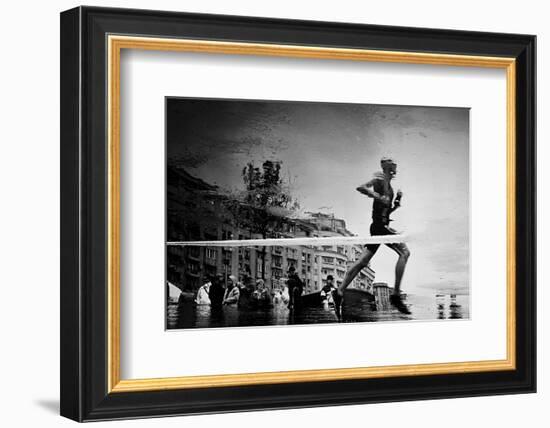 Finish Line-null-Framed Premium Giclee Print