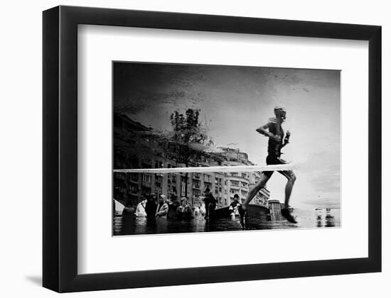 Finish Line-null-Framed Premium Giclee Print