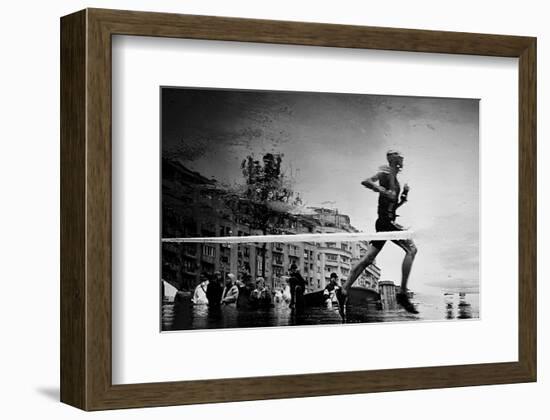 Finish Line-null-Framed Premium Giclee Print