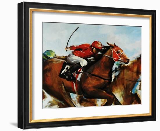 Finish Line-Sydney Edmunds-Framed Giclee Print