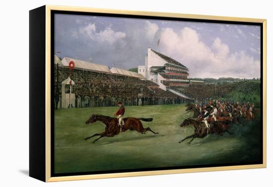 Finish of the Derby in 1865 (Won by Gladiator, Owned by the Count of Legrange)-Henry Thomas Alken-Framed Premier Image Canvas