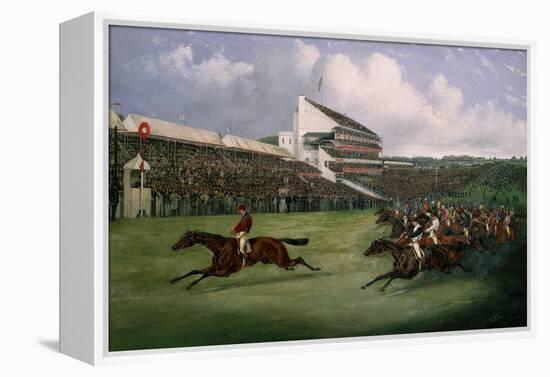 Finish of the Derby in 1865 (Won by Gladiator, Owned by the Count of Legrange)-Henry Thomas Alken-Framed Premier Image Canvas