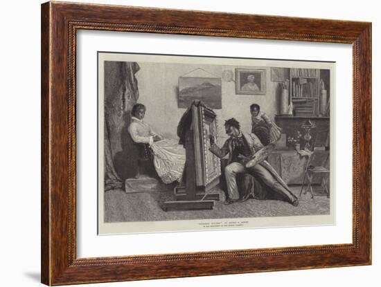 Finishing Touches, in the Exhibition at the Dudley Gallery-Alfred Edward Emslie-Framed Giclee Print