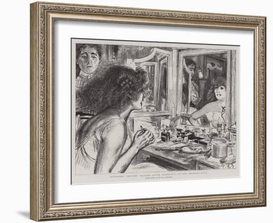 Finishing Touches, Madame Sarah Bernhardt in Her Dressing-Room-Charles Paul Renouard-Framed Giclee Print