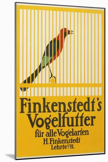 Finkenstedt's Birdseed Poster-null-Mounted Giclee Print
