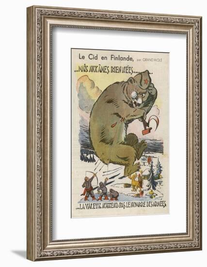 Finland Defends Itself Valiantly Against the Soviet Invasion-Grand'aigle-Framed Photographic Print