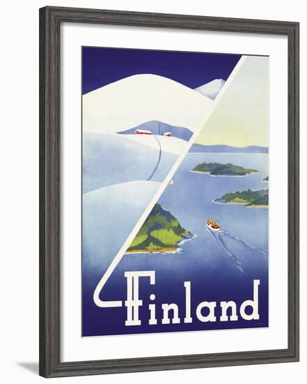 Finland - Summer and Winter in Finland-Erkki Hölttä-Framed Giclee Print