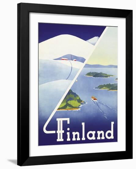Finland - Summer and Winter in Finland-Erkki Hölttä-Framed Giclee Print