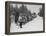 Finnish Soldiers Lining Up in the Snow During War with Russia-Carl Mydans-Framed Premier Image Canvas