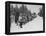 Finnish Soldiers Lining Up in the Snow During War with Russia-Carl Mydans-Framed Premier Image Canvas