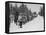 Finnish Soldiers Lining Up in the Snow During War with Russia-Carl Mydans-Framed Premier Image Canvas