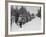 Finnish Soldiers Lining Up in the Snow During War with Russia-Carl Mydans-Framed Premium Photographic Print