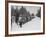 Finnish Soldiers Lining Up in the Snow During War with Russia-Carl Mydans-Framed Premium Photographic Print