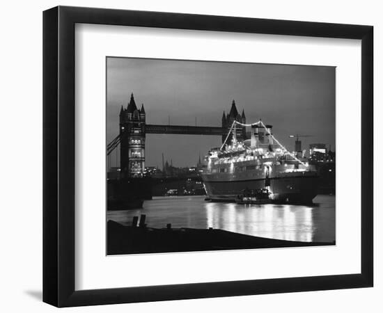 Finnpartner Ferry at Tower Bridge-null-Framed Photographic Print