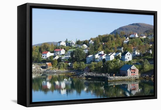 Finnsnes Norway Cruise Hurtigruten Town with Colorful Homes-Bill Bachmann-Framed Premier Image Canvas