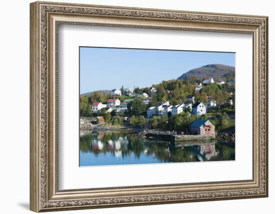 Finnsnes Norway Cruise Hurtigruten Town with Colorful Homes-Bill Bachmann-Framed Photographic Print