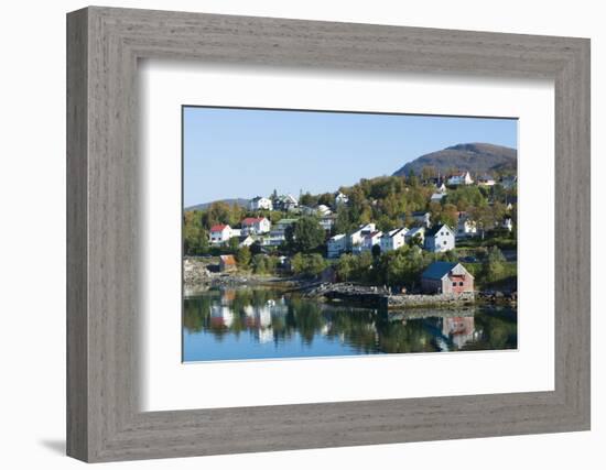 Finnsnes Norway Cruise Hurtigruten Town with Colorful Homes-Bill Bachmann-Framed Photographic Print