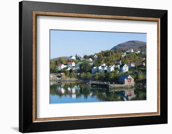 Finnsnes Norway Cruise Hurtigruten Town with Colorful Homes-Bill Bachmann-Framed Photographic Print