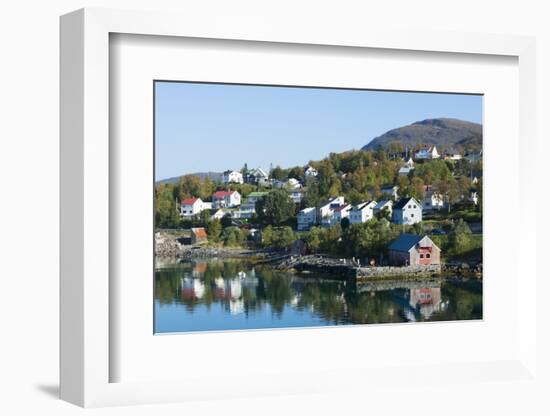 Finnsnes Norway Cruise Hurtigruten Town with Colorful Homes-Bill Bachmann-Framed Photographic Print