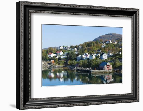 Finnsnes Norway Cruise Hurtigruten Town with Colorful Homes-Bill Bachmann-Framed Photographic Print