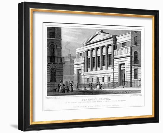 Finsbury Chapel, Islington, London, 1827-Thomas Barber-Framed Giclee Print