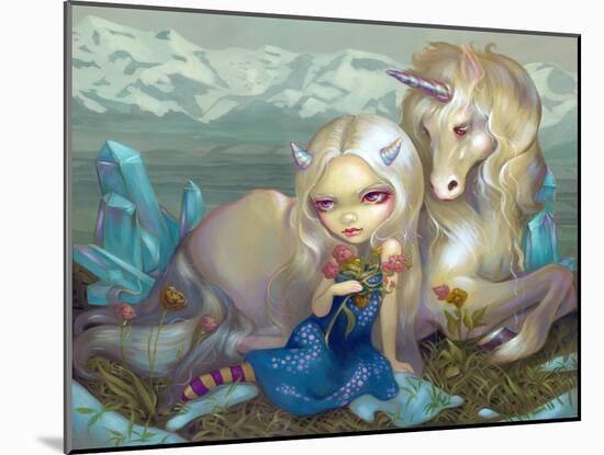 Fiona and the Unicorn-Jasmine Becket-Griffith-Mounted Art Print