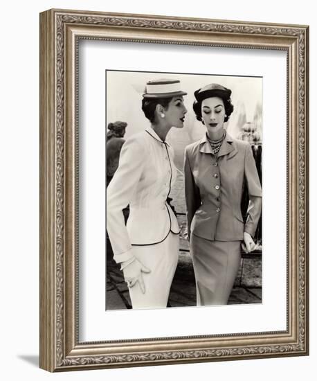 Fiona Campbell-Walter and Anne Gunning in Tailored Suits, 1953-John French-Framed Giclee Print