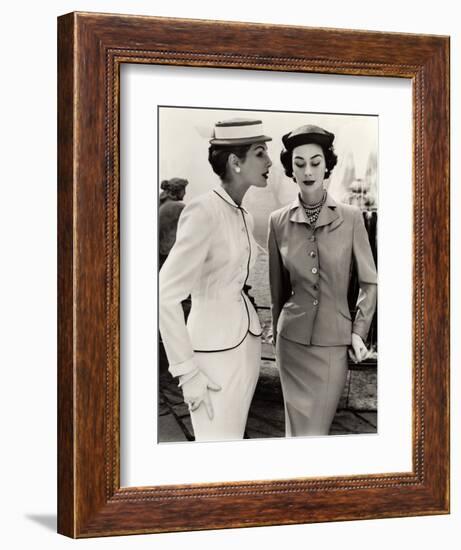 Fiona Campbell-Walter and Anne Gunning in Tailored Suits, 1953-John French-Framed Giclee Print