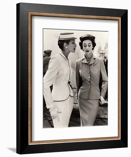 Fiona Campbell-Walter and Anne Gunning in Tailored Suits, 1953-John French-Framed Giclee Print