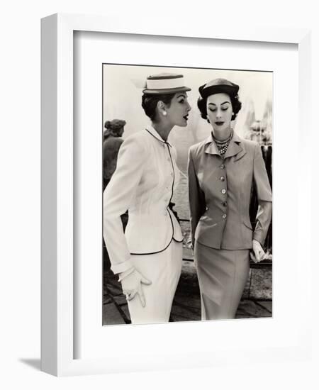 Fiona Campbell-Walter and Anne Gunning in Tailored Suits, 1953-John French-Framed Giclee Print