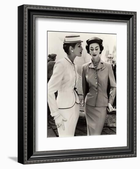 Fiona Campbell-Walter and Anne Gunning in Tailored Suits, 1953-John French-Framed Giclee Print