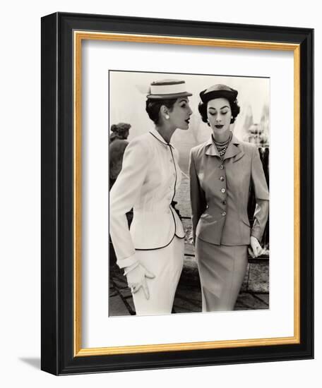 Fiona Campbell-Walter and Anne Gunning in Tailored Suits, 1953-John French-Framed Giclee Print