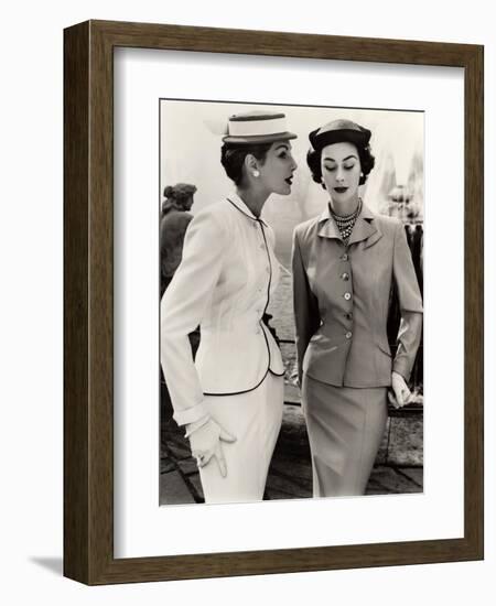 Fiona Campbell-Walter and Anne Gunning in Tailored Suits, 1953-John French-Framed Giclee Print