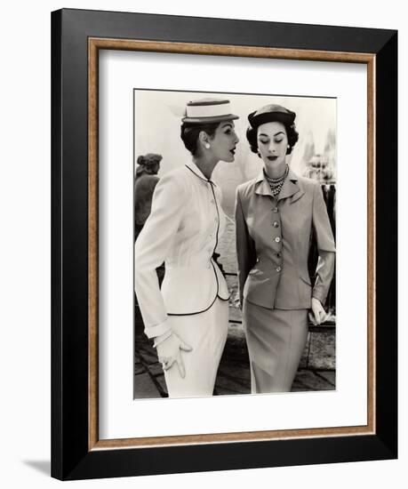 Fiona Campbell-Walter and Anne Gunning in Tailored Suits, 1953-John French-Framed Giclee Print