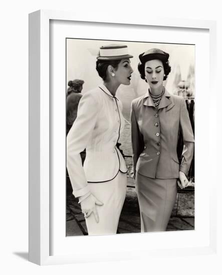 Fiona Campbell-Walter and Anne Gunning in Tailored Suits, 1953-John French-Framed Giclee Print