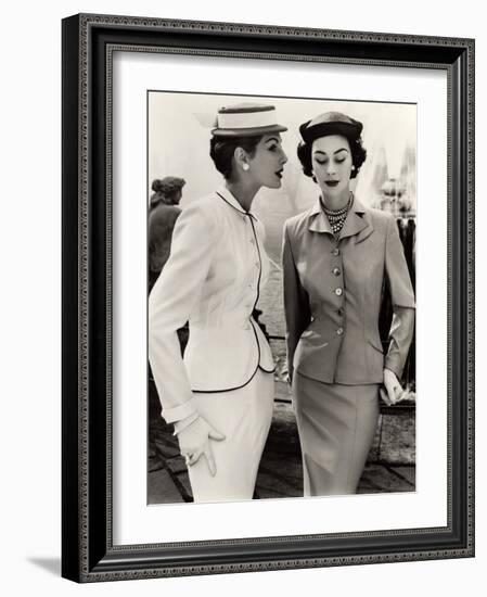 Fiona Campbell-Walter and Anne Gunning in Tailored Suits, 1953-John French-Framed Giclee Print