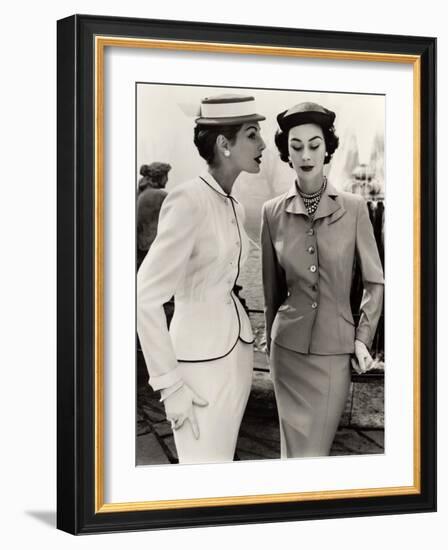 Fiona Campbell-Walter and Anne Gunning in Tailored Suits, 1953-John French-Framed Giclee Print