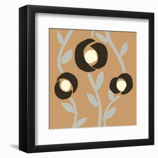 Fiori Apricot-Denise Duplock-Framed Art Print