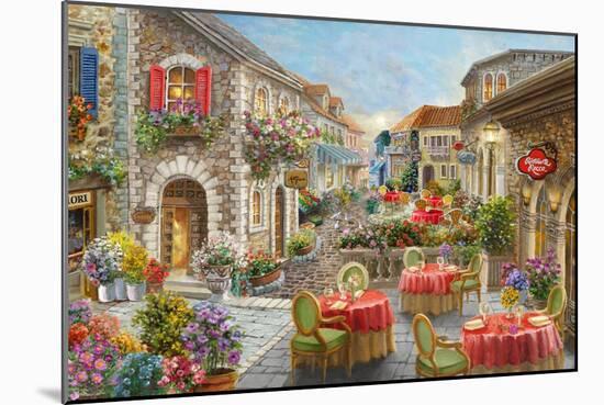 Fiori Caffes-Nicky Boehme-Mounted Giclee Print