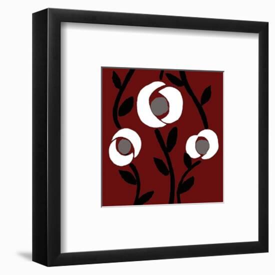 Fiori-rouge-Denise Duplock-Framed Art Print