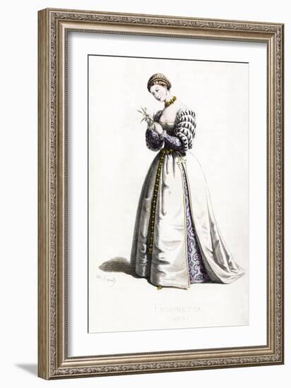 Fiorinetta costume dated 1533-Maurice Sand-Framed Giclee Print