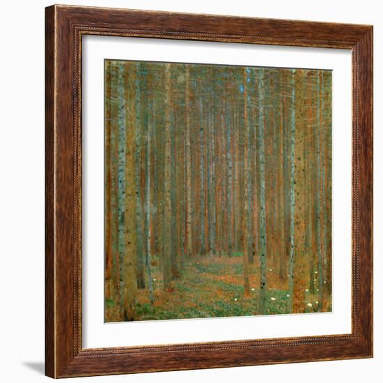 Fir Forest I - Klimt, Gustav (1862-1918) - 1901 - Oil on Canvas - 90X90 - Kunsthaus Zug, Collection-Gustav Klimt-Framed Giclee Print