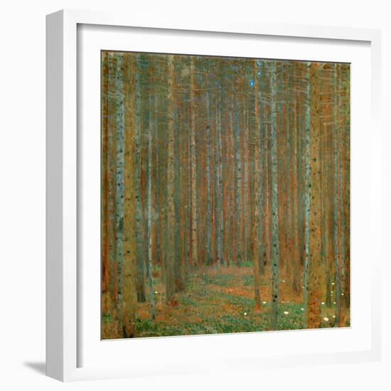 Fir Forest I - Klimt, Gustav (1862-1918) - 1901 - Oil on Canvas - 90X90 - Kunsthaus Zug, Collection-Gustav Klimt-Framed Giclee Print