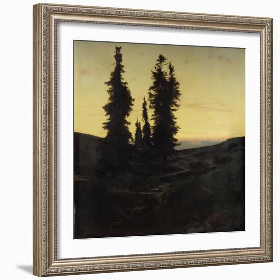 Fir Trees, 1849-Arnold Böcklin-Framed Giclee Print