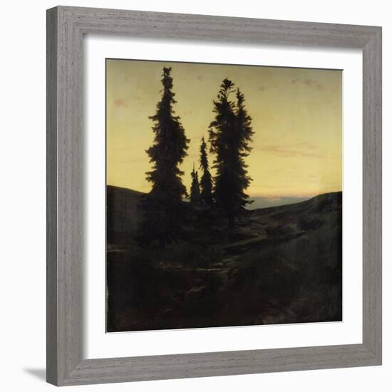 Fir Trees, 1849-Arnold Böcklin-Framed Giclee Print
