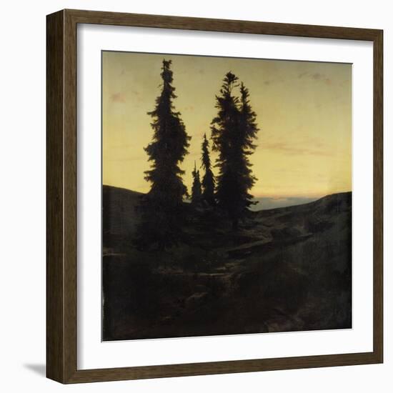 Fir Trees, 1849-Arnold Böcklin-Framed Giclee Print