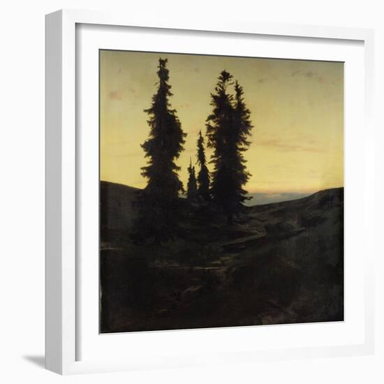 Fir Trees, 1849-Arnold Böcklin-Framed Giclee Print