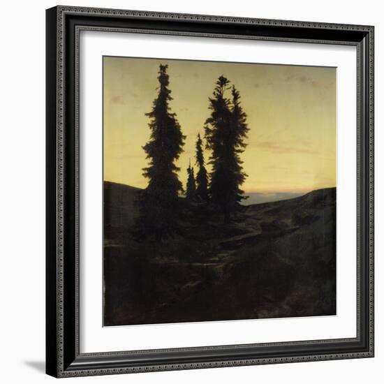 Fir Trees, 1849-Arnold Böcklin-Framed Giclee Print